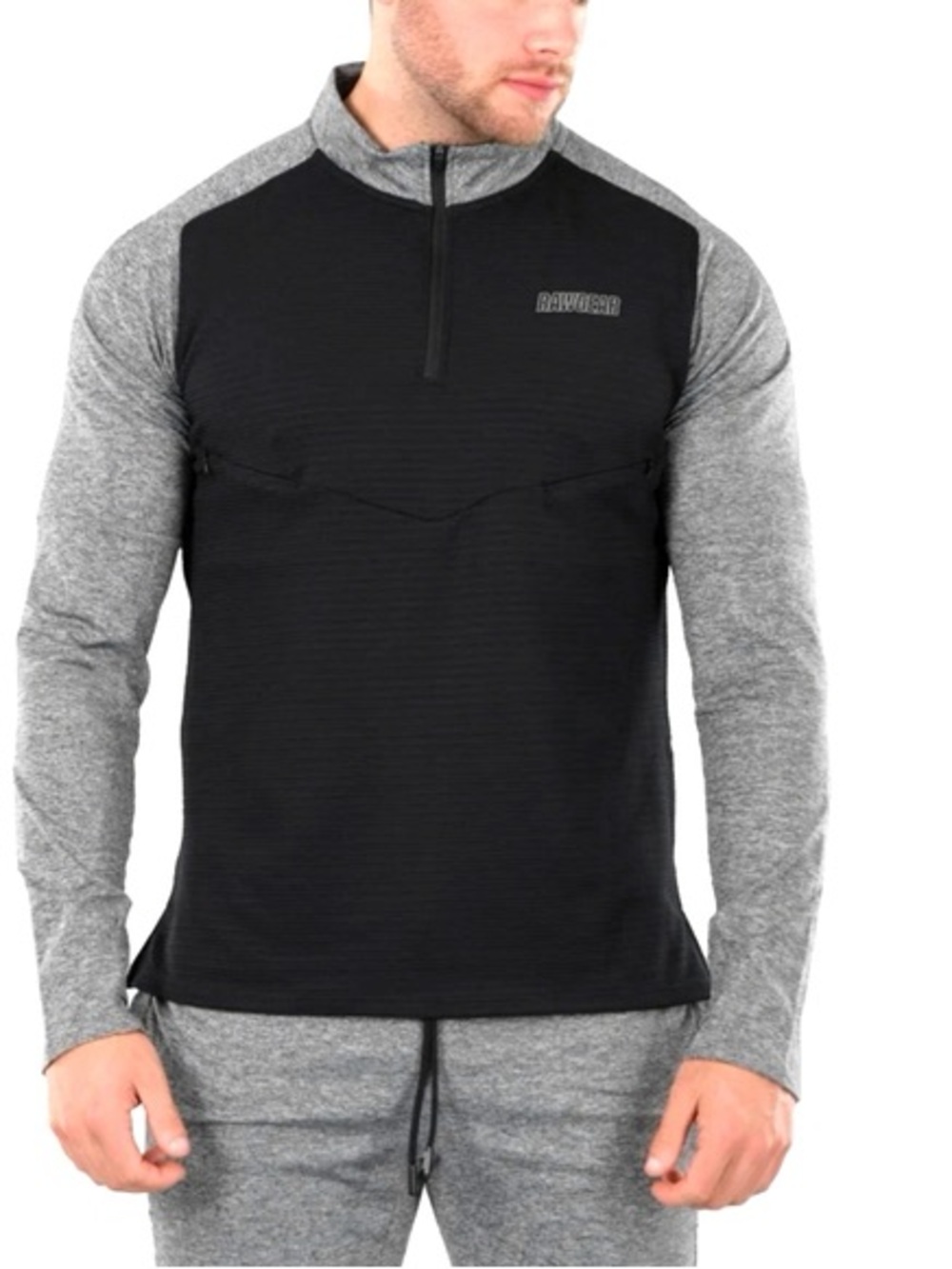 Rawgear Model #RG512 Quarter Zip in Black